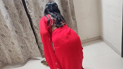 Desi maid was having sex when her step-brother came and said, ask me for your twat